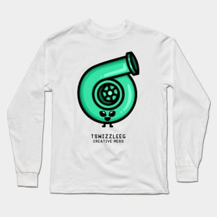 Cutest Turbo - Minty Glow Alien Long Sleeve T-Shirt